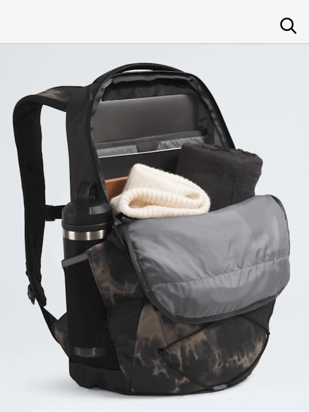 The North Face Jester Black and Brown Tie-Dye Backpack